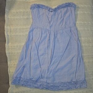 Paraella Strapless Lavender Ruffle Summer Dress